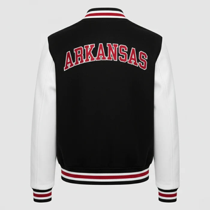 Arkansas Razorbacks Varsity Letterman Jacket Back Side