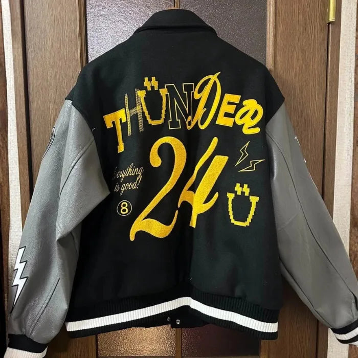 Ateez Thunder Varsity Jacket Back Side