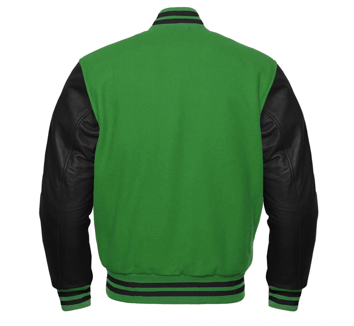BLACK GREEN VARSITY JACKET FOR KIDS