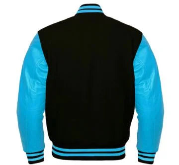 Black and blue Varsity Jacket (Back side)