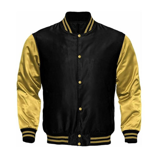 Black and Gold Satin Jacket