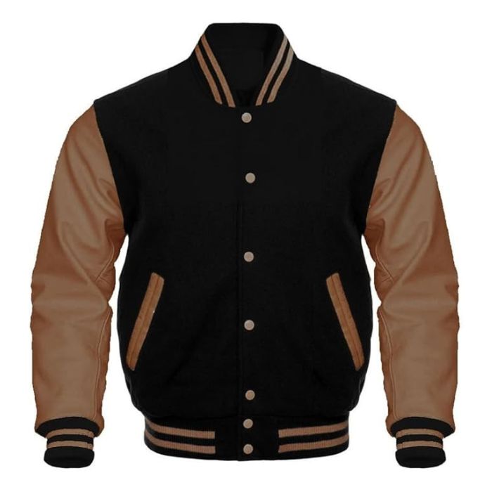 Black and Tan Varsity Jacket