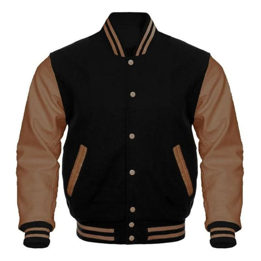 Black and Tan Varsity Jacket