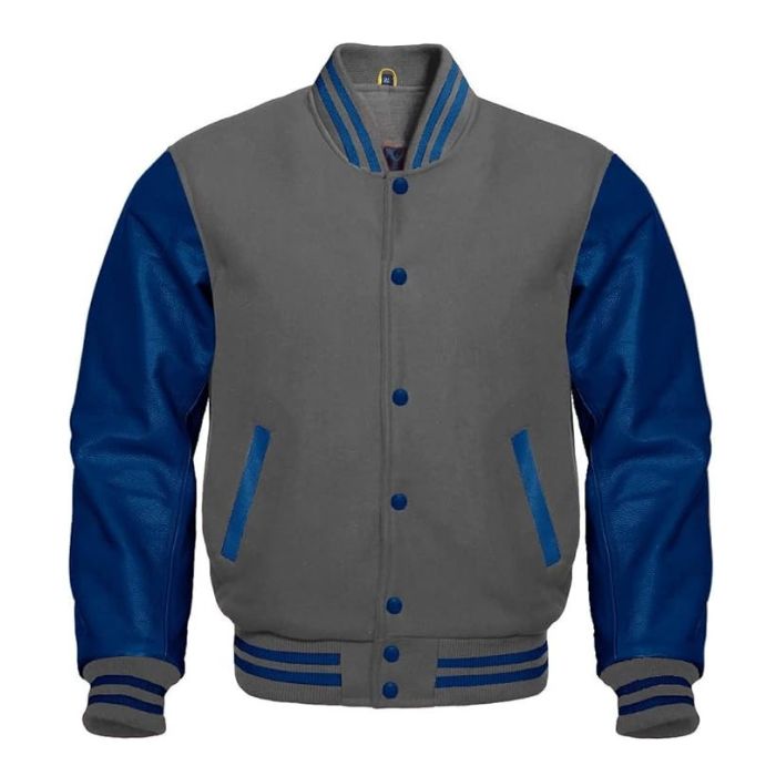 Charcoal Tide Varsity Jacket