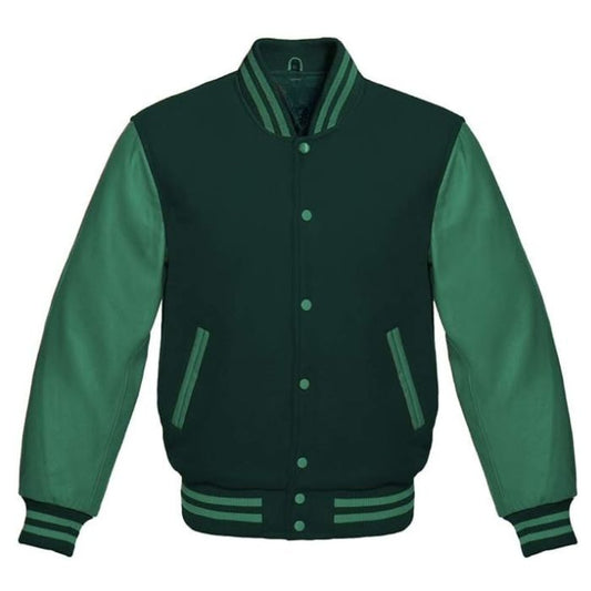 Dark Green Varsity Jacket