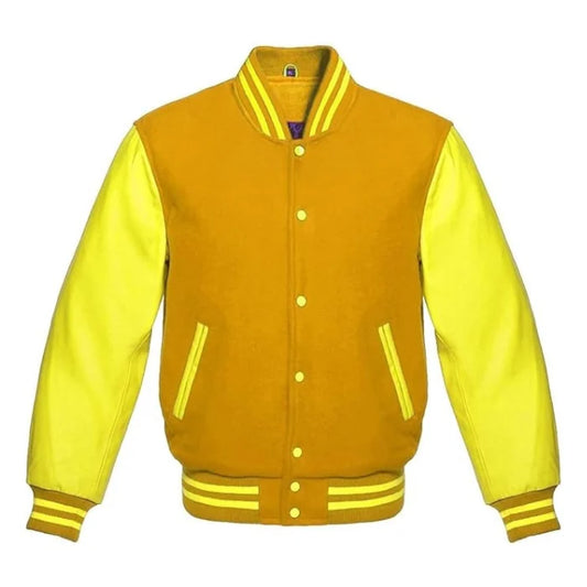 Gold and Yellow Varsity Jacket