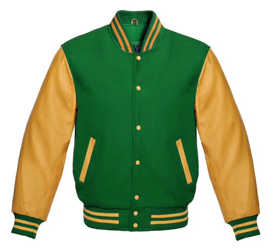 Green and Gold Varsity Jacket