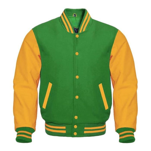 Green and Yellow Varsity Jacket