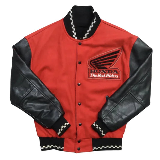 Honda Racing Jacket in Retro Varsity Style