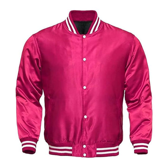 Hot Pink Satin Jacket