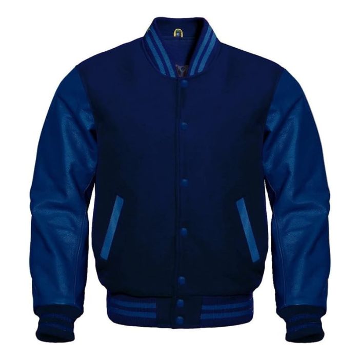 Indigo Tide Varsity Jacket