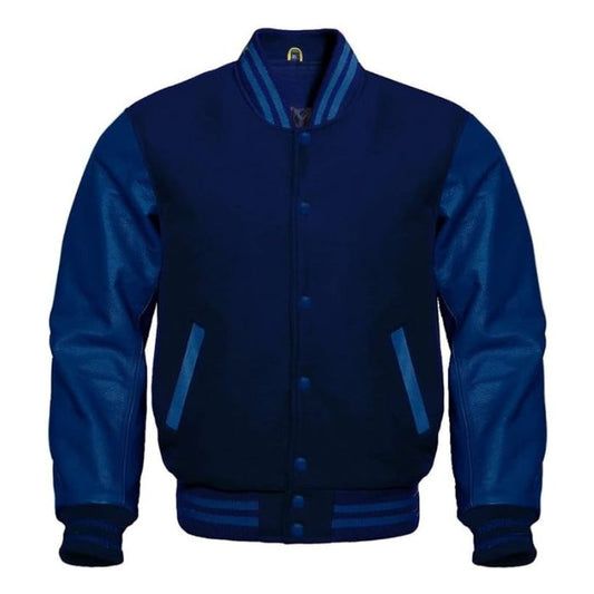 Indigo Tide Varsity Jacket