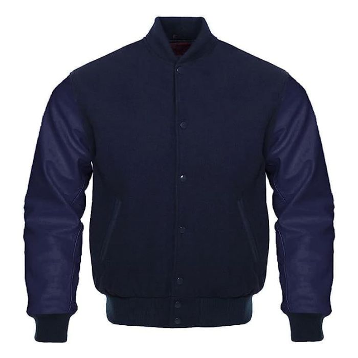 Navy Blue Varsity Jacket