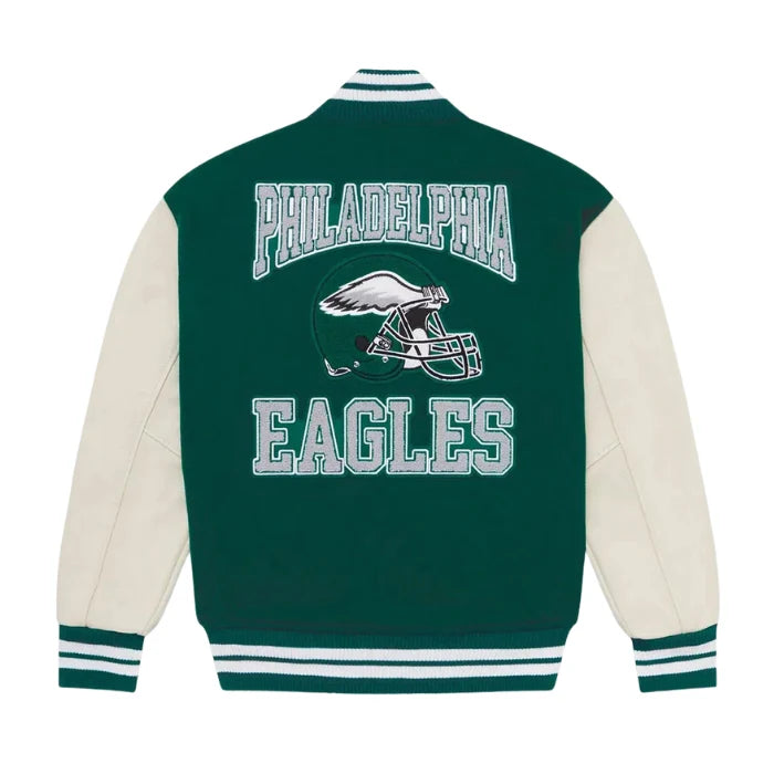 OVO Philadelphia Eagles Varsity Jacket Back Side