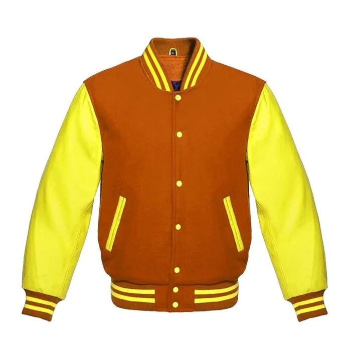 Orange and Yellow Varsity Jacket