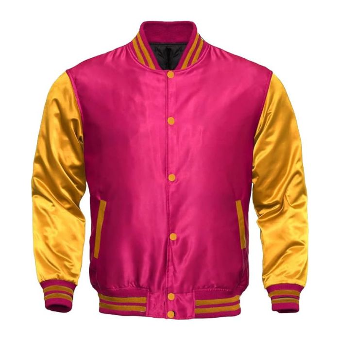 Pink and Gold Satin Jacket