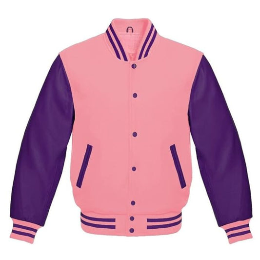 Pink and Purple Varsity Jacket