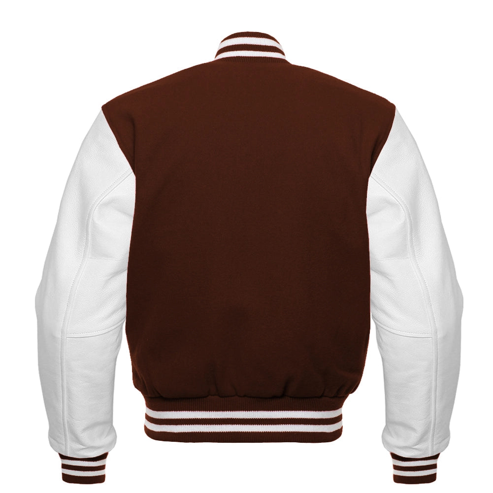 Plain Varsity Jacket Back Side