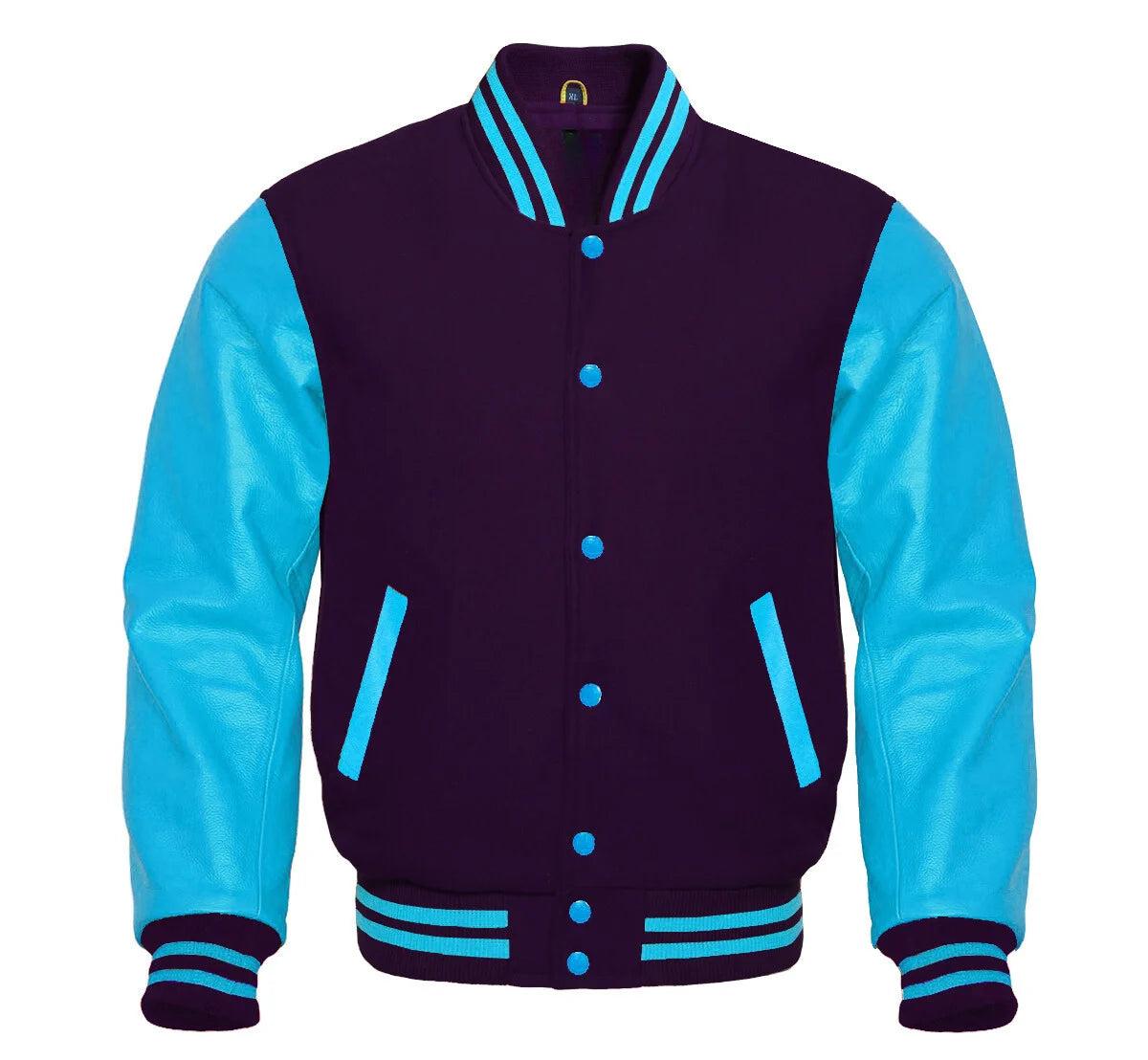 Purple and Blue Varsity Jacket