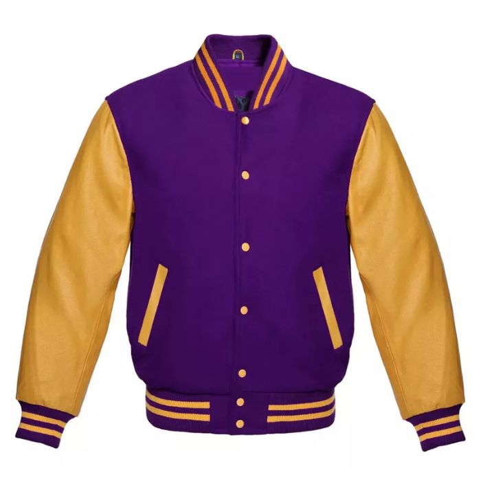 Purple and Gold Varsity Jacket
