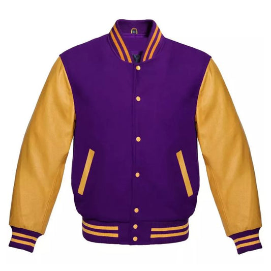 Purple and Gold Varsity Jacket