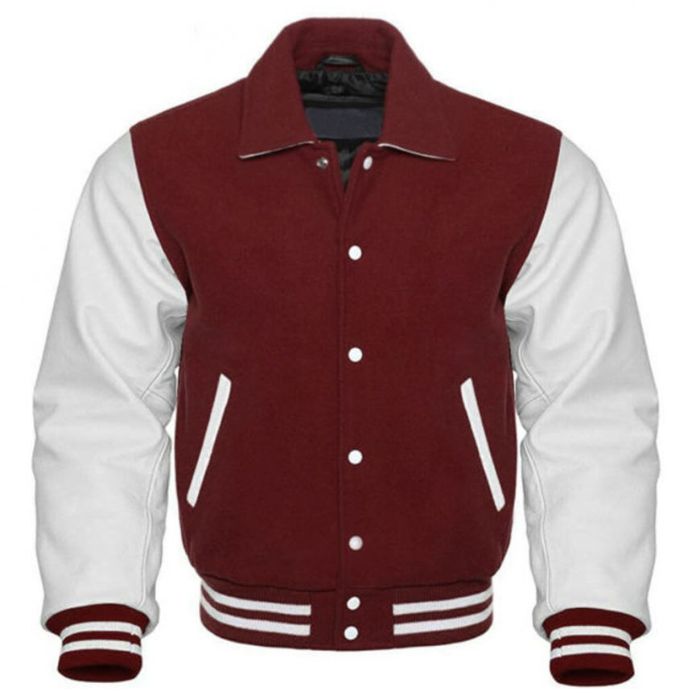 Retro Tailored Contrast Varsity Jacket