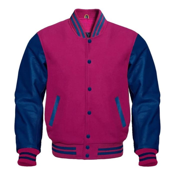 Royal Berry Varsity Jacket