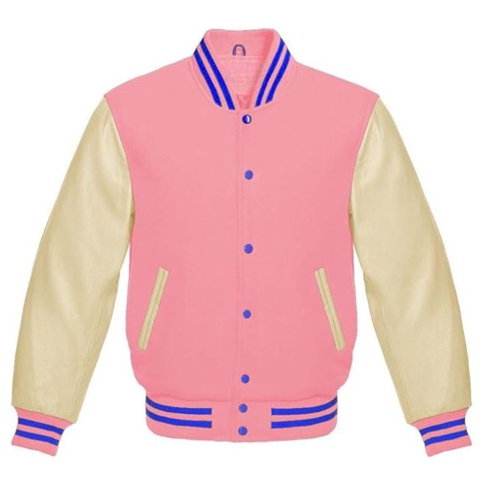 Soft Rose Varsity Jacket