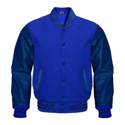 Teal Blue Varsity Jacket