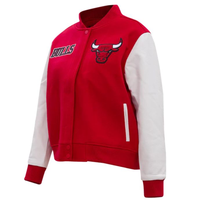 women's chicago bulls letterman jacket