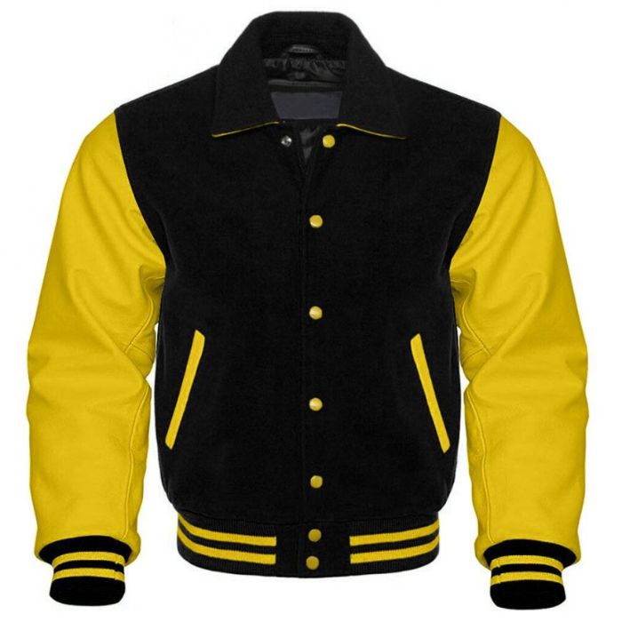 Vintage Highlight Collared Letterman Jacket