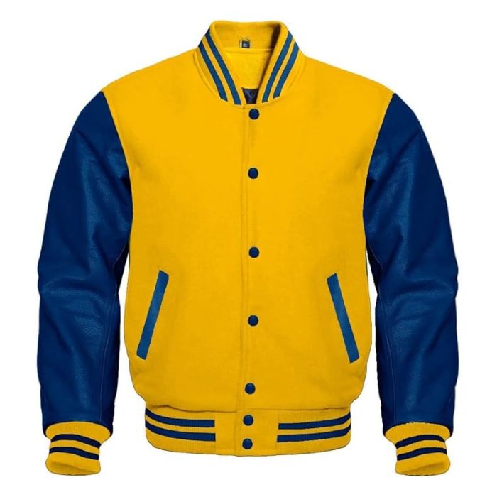 Yellow and Blue Varsity Jacket