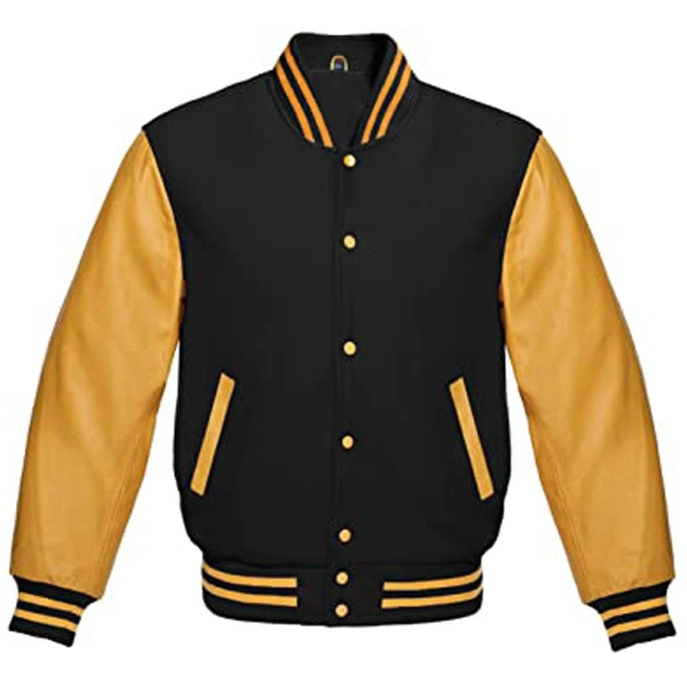 Black and gold baseball sale jacket