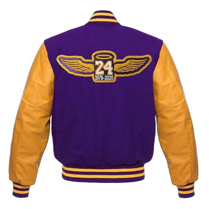 lakers varsity jacket back side