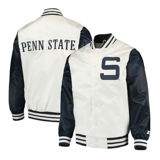 penn state satin varsity jacket