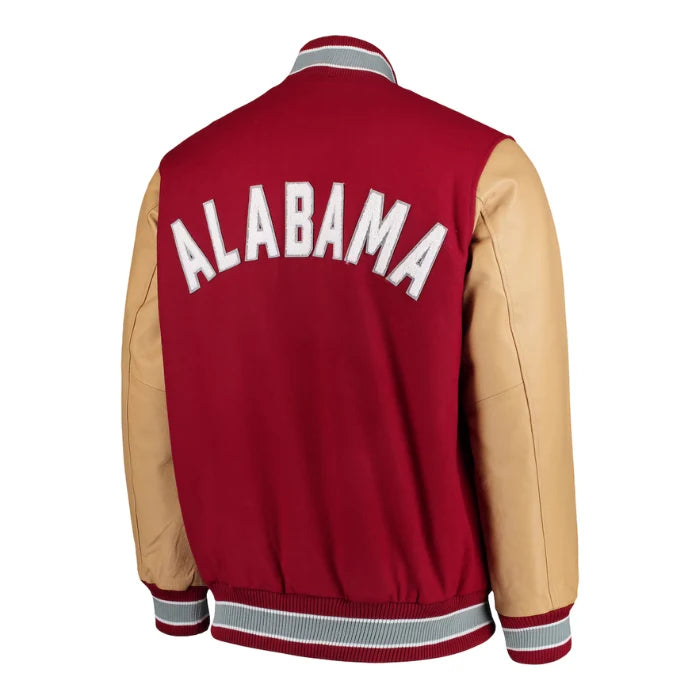 Alabama Varsity Letterman Jacket Back Side