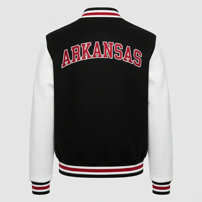 Arkansas Razorbacks Varsity Letterman Jacket Back Side