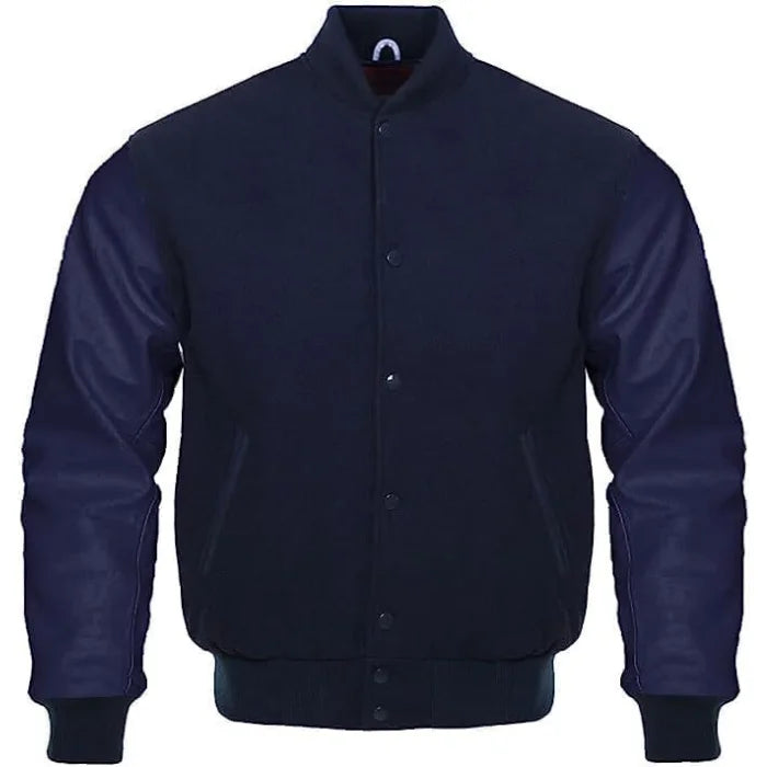 BLUE VARSITY JACKET MENS