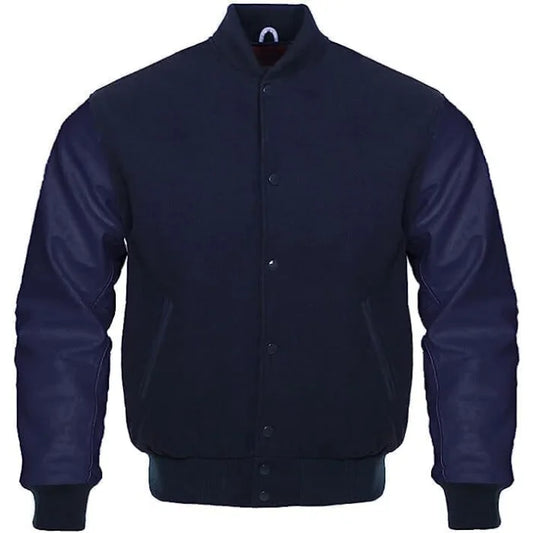 BLUE VARSITY JACKET MENS