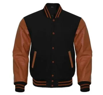 Black and Brown Varsity Jacket