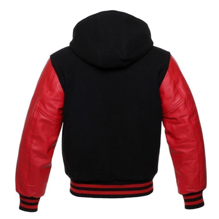 Black and Red Hoodie Back