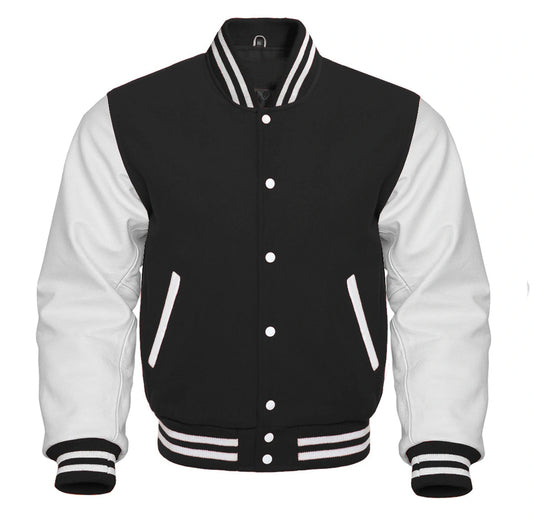 Black and White Varsity Jacket