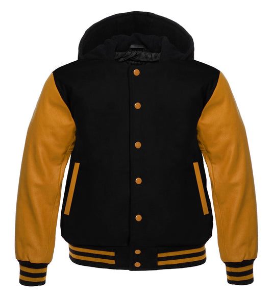 BLACK AND GOLD HOODIE FOR WOMEN
