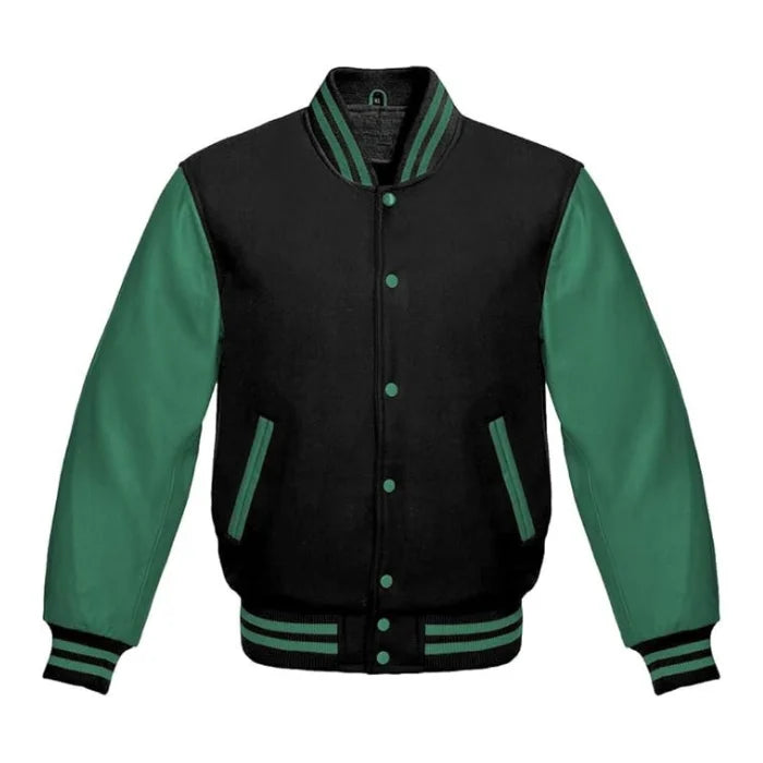 Black and Green Varsity Jacket