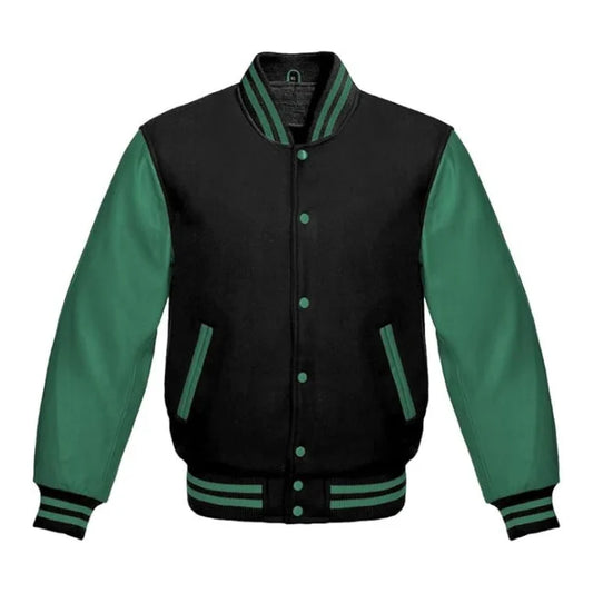 Black and Green Varsity Jacket