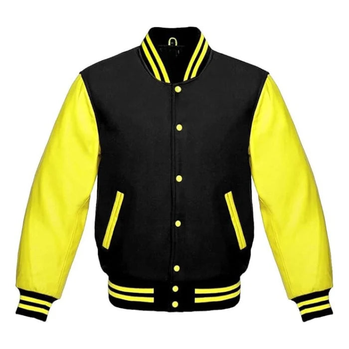 Black and Yellow Varsity Jacket