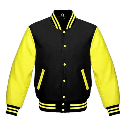 Black and Yellow Varsity Jacket