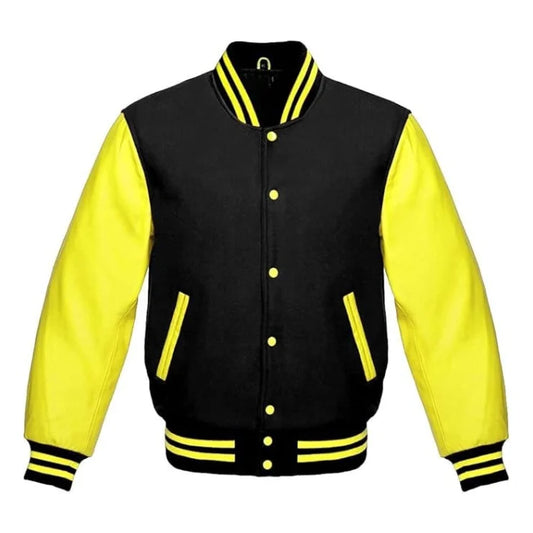 Black and Yellow Varsity Jacket