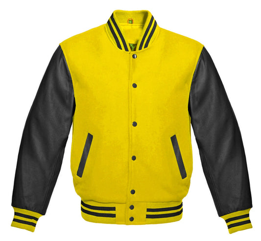 Black and Yellow Varsity Jacket