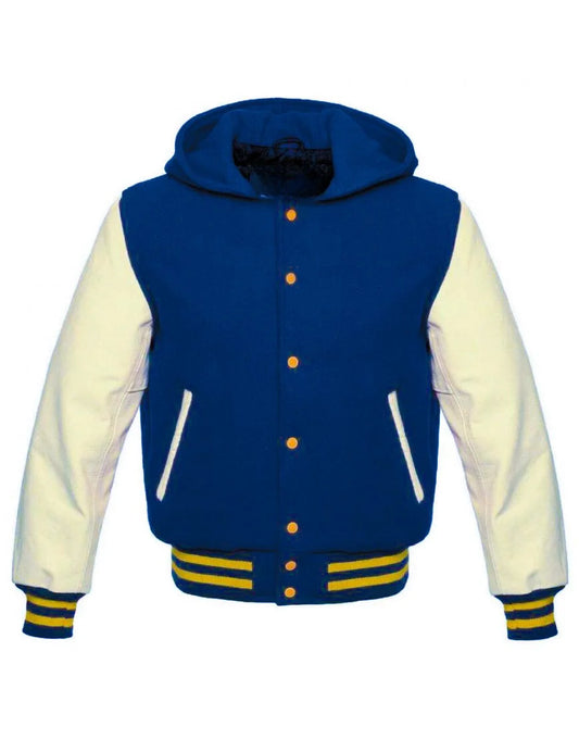 Blue Varsity Hoodie Jacket 